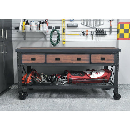 Duramax 5-Piece Garage Storage Combo Set w/ Workbench, Wall Cabinets and Free Standing Cabinets 5P1WB2WC2FC